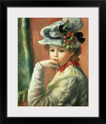 Young Girl In A White Hat