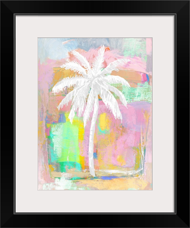 Abstract Pastel Palm