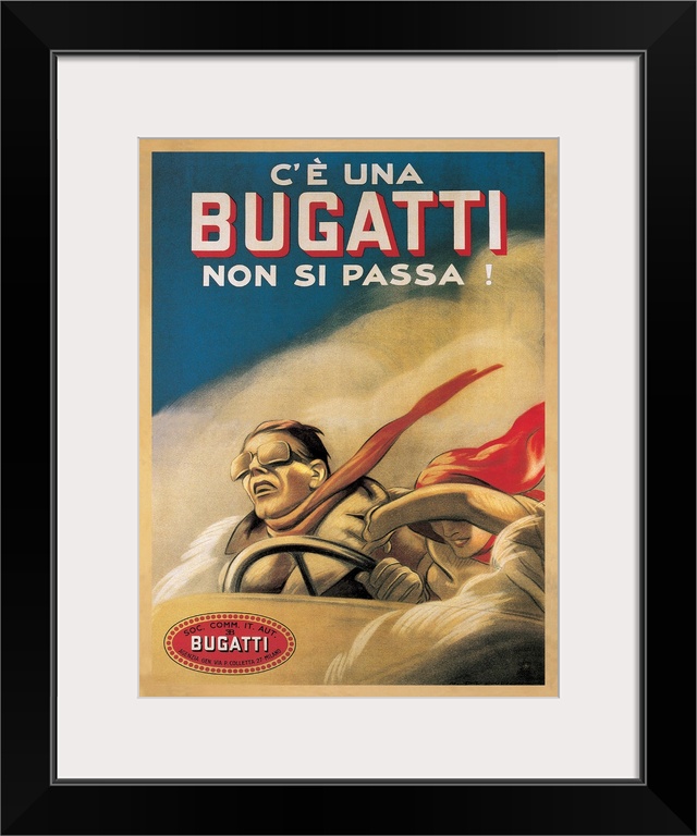 Vintage advertisement for the car Bugatti, 1922