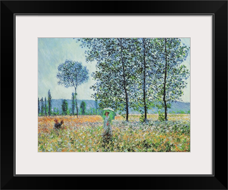 Fields in Spring (1887) by Claude Monet