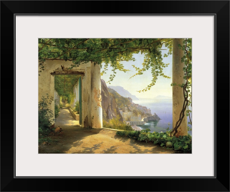 View to the Amalfi Coast  by Carl Frederic Aagaard