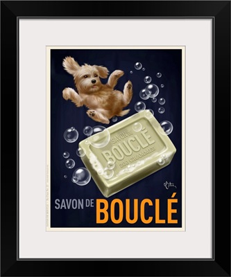 Savon De Boucle Retro Advertising Poster