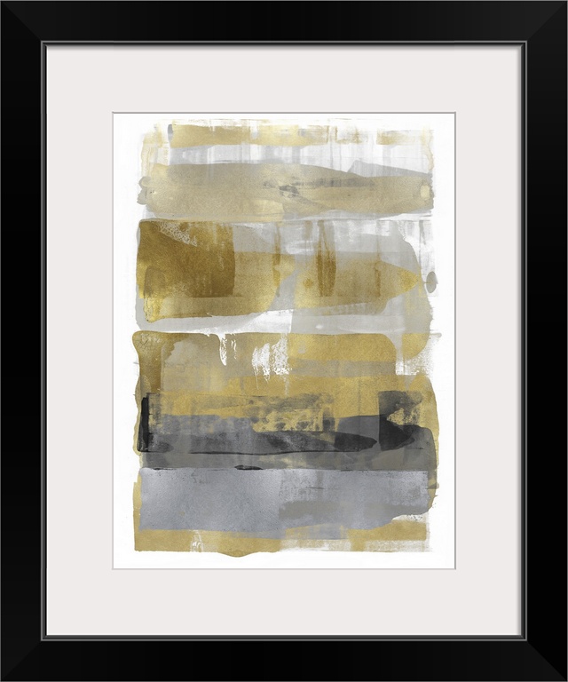Abstract Expressions Gold Grey
