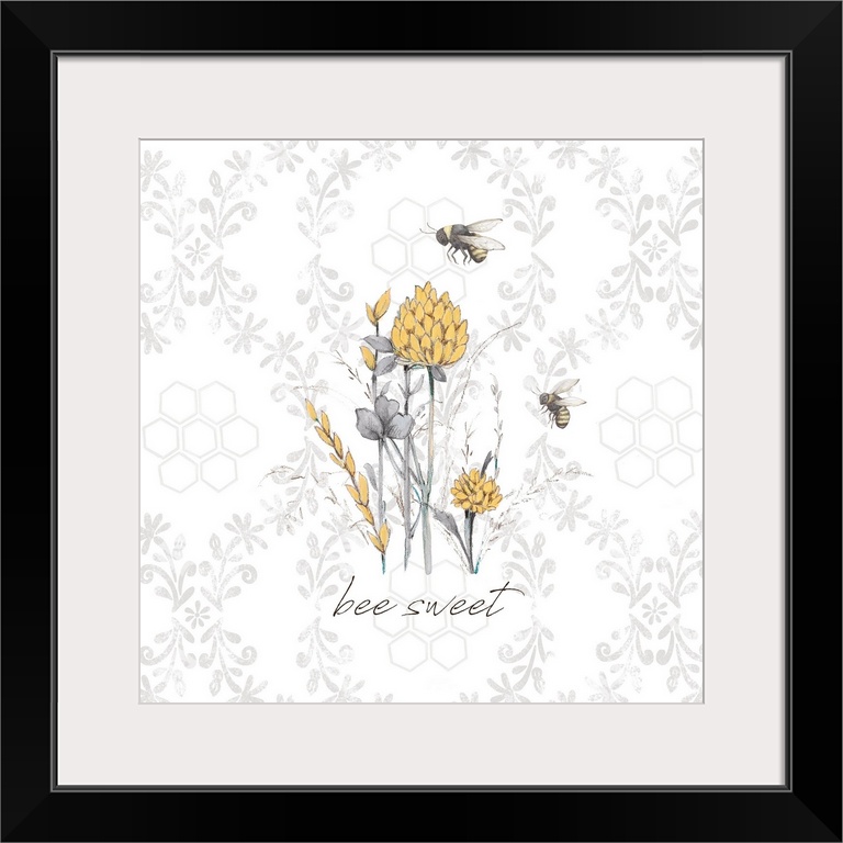 A simple and sweet bee-themed image for your home accent.
