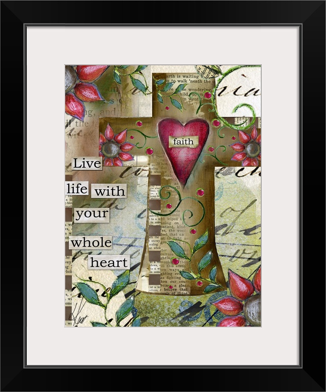 Add a simply stated faith-based piece of art to your decor