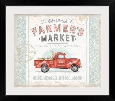 Farmer's Market Red Truck