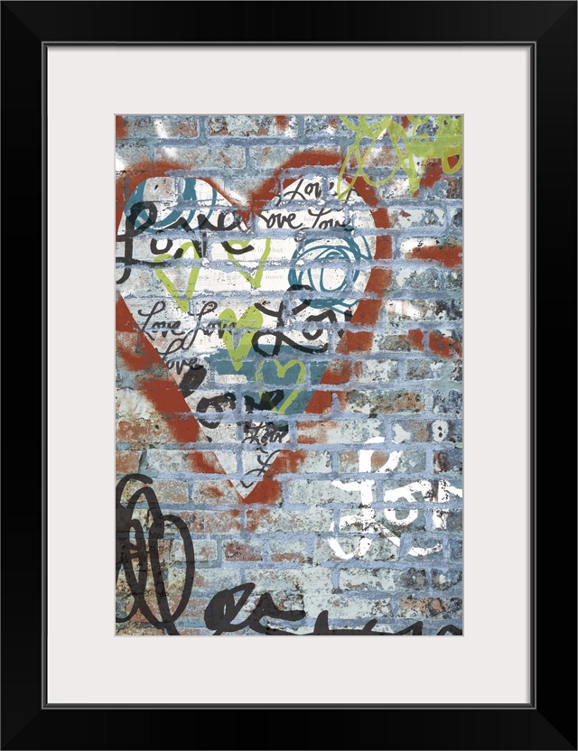 Graffiti-inspired art style adds an edgy on-trend decor to your home or office.