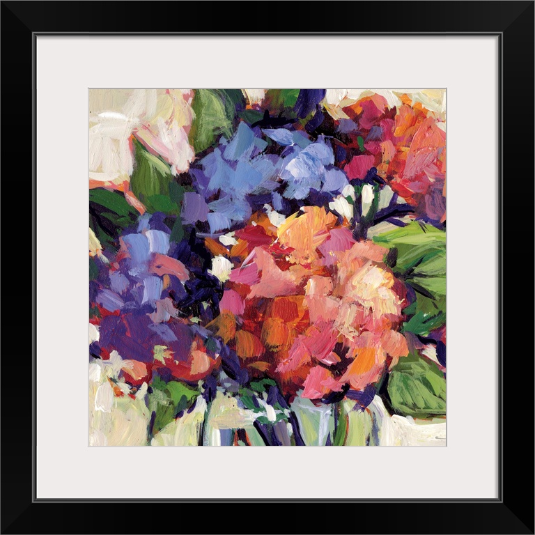 This striking floral bouquet adds a dramatic statement to any room.