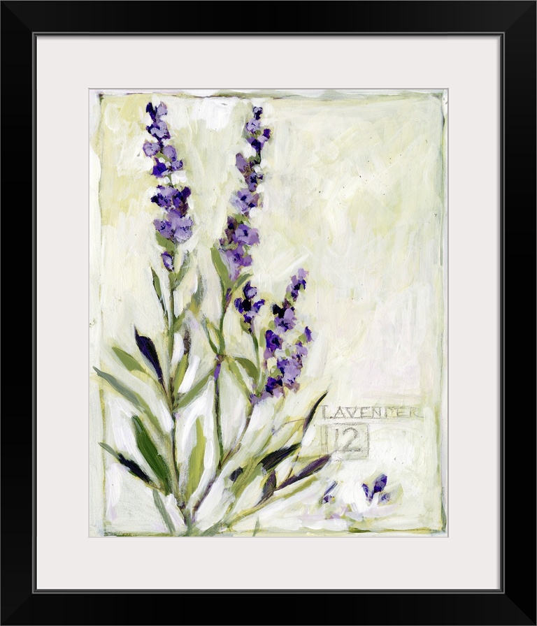 This lavender sprig adds an elegant touch of the garden to any kitchen or dining area.