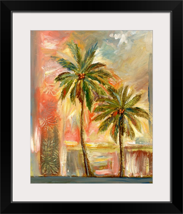 Palm trees evoke warm, sun, tropicsescape!