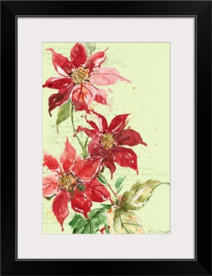 Watercolor Poinsettia