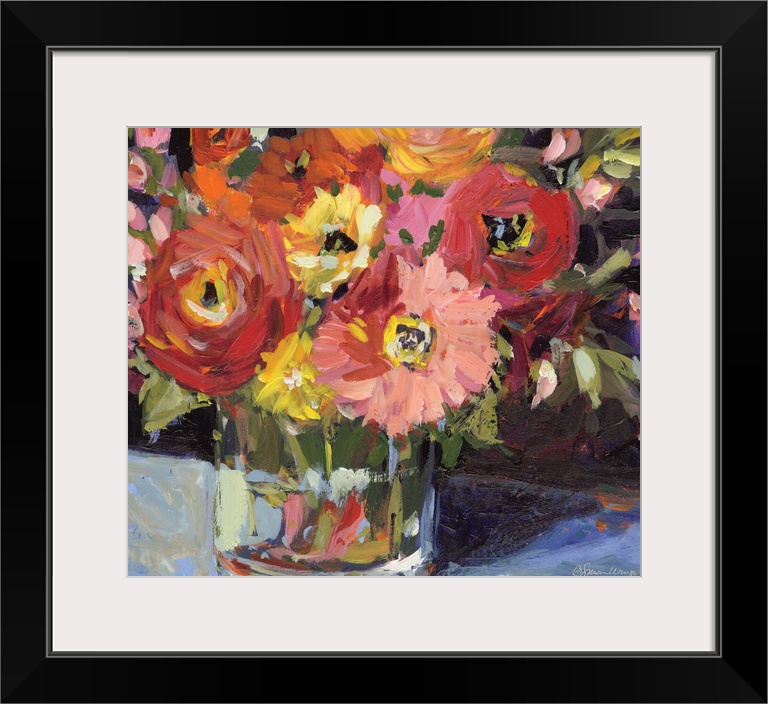 Splashy and loosely rendered still life makes a bold decor statementclassic yet contemporary!