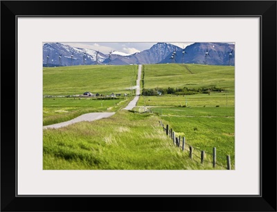 Alberta, Rocky Mountains, wind turbines and wind farm