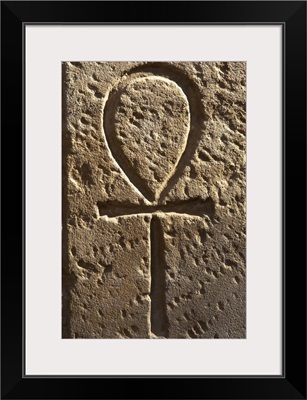 Ankh or key of life, First courtyard of Ramses II, Egypt, Luxor Temple