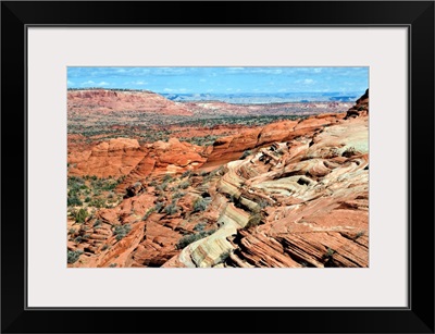 Arizona, Vermillion Cliffs, Formations of Navajo Sandstone and Chinle Shale