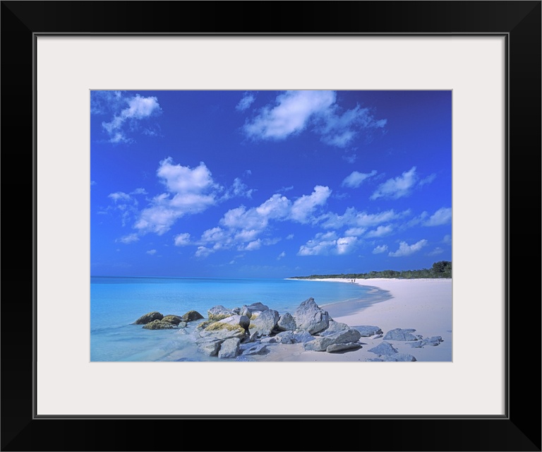 Bahamas. Caribbean beach and clouds