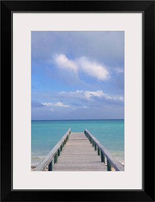 Bahamas, Grand Bahama Island, Eastern Side, Barbary Beach, Pier View