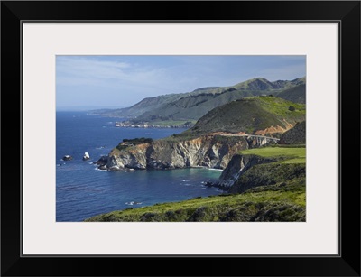 California Central Coast, Big Sur, Pacific Coast Highway, viewed from Hurricane Point