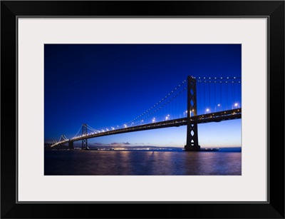 California, San Francisco, Embarcadero, The Bay Bridge, dawn
