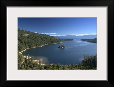 California, Sierra Nevada, Lake Tahoe: Emerald Bay, Morning View