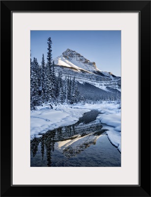 Canada, Alberta, Jasper National Park, Tangle Peak Reflected In Beauty Creek
