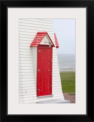 Canada, Prince Edward Island. Door of East Point lighthouse