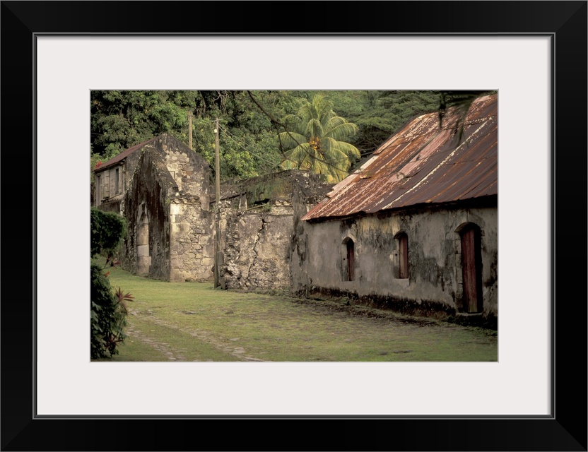 Caribbean, French West Indies, Martinique; Anse Ceron.Habitation Ceron sugar plantation