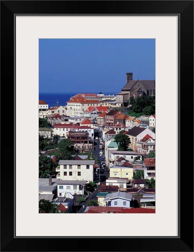 CARIBBEAN, Grenada, St. George's.View of downtown