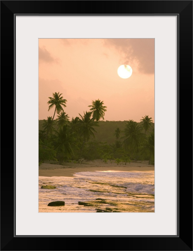 Caribbean, Puerto Rico. Sunrise at Red Beach on the island of Vieques. Credit as: Dennis Flaherty / Jaynes Gallery / Danit...