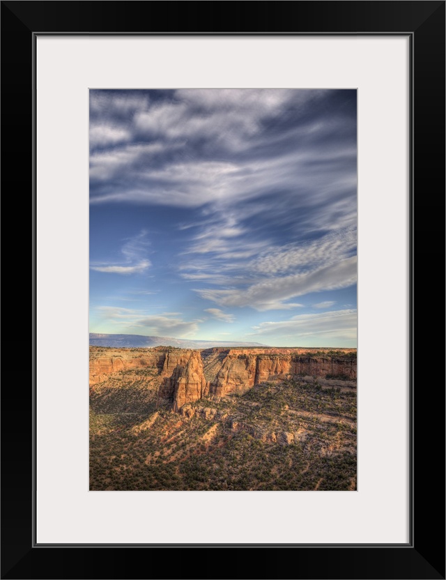 CO, Colorado National Monument, view from Visitor Center .