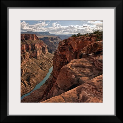 Colorado River Meanders Through The Chasm It Carved, At Toroweap, Grand Canyon, Arizona