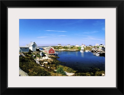 Colorful fishing town of Peggy's Cove in Nova Scotia, Canada