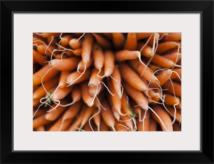 France, Moselle, Lorraine Region, Metz, Covered Market, Carrots