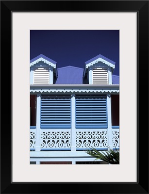 French West Indies, St. Martin, Orient Beach, architectural details