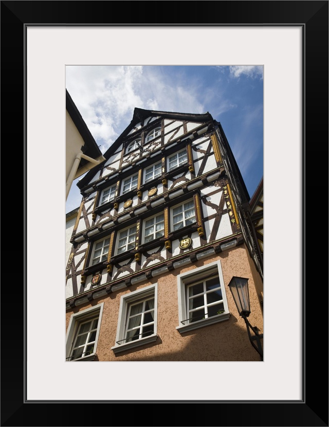 Germany, Rheinland-Pfaltz, Mosel River Valley, Cochem. Half Timbered House.