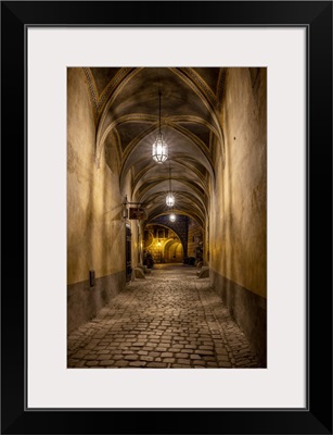 Hallway At Cesky Krumlov Castle In The Czech Republic