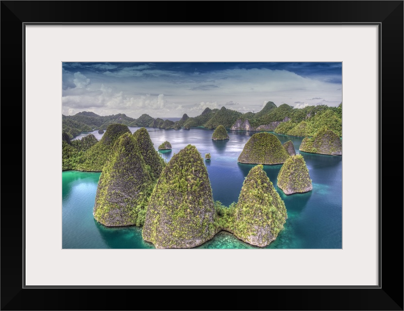 Indonesia, West Papua, Raja Ampat. Wayag Island landscape.