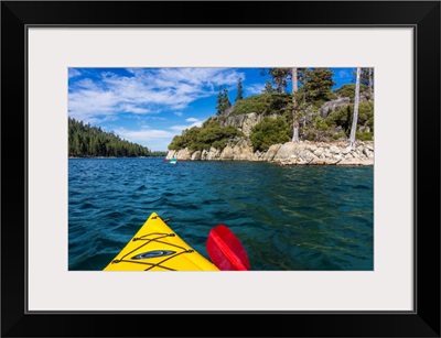 Kayaking In Emerald Bay, Emerald Bay State Park, Lake Tahoe, California