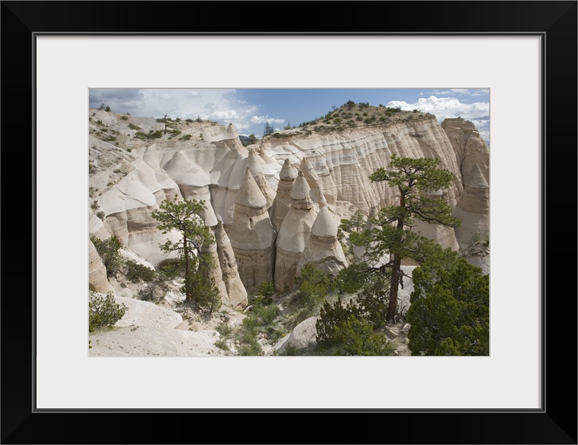 NM, New Mexico, Kasha-Katuwe Tent Rocks National Monument, cone shaped tent rock formations, Kasha-Katuwe means white cliffs