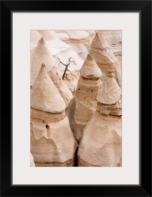 NM, New Mexico, Kasha-Katuwe Tent Rocks National Monument, cone shaped tent rock formations, Kasha-Katuwe means white cliffs