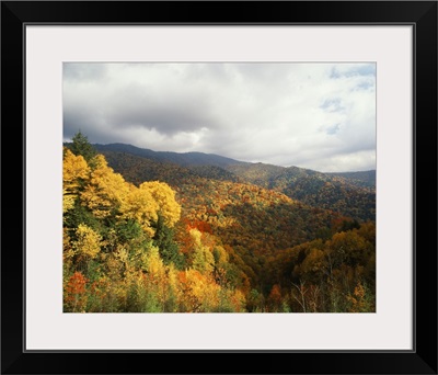 North Carolina, View of Great Smoky Mountains National Park in autumn