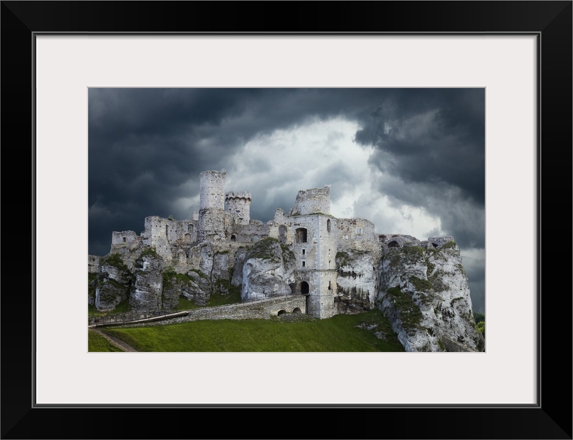 Poland. Composite of Ogrodzieniec Castle.