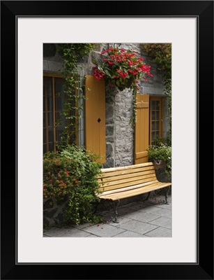 Quebec City, Quebec, Canada, Floral decorations in Old City