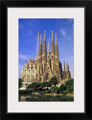 Spain, Barcelona. Sagrada Familia Cathedral, Designed By Antoni Gaudi