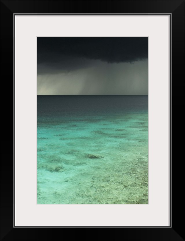 Storm over Ocean.Western BONAIRE, Netherlands Antilles, Caribbean