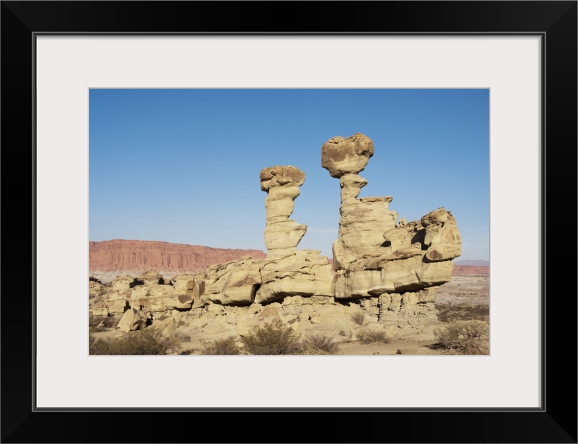 Argentina Province San Juan, "submarine" stone formation in National Park Moon Valley, Valle de la Luna.