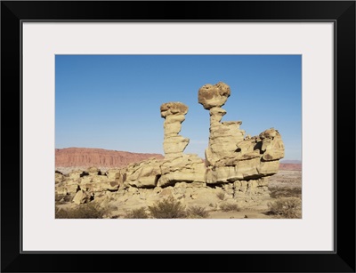 'Submarine' stone formation in National Park Moon Valley, Valle de la Luna