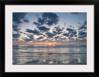 Sunrise, beaches at Anastasia State Park, south of St. Augustine, Florida