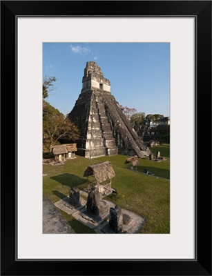 Temple of the Giant Jaguar, Tikal mayan archaeological site, Guatemala