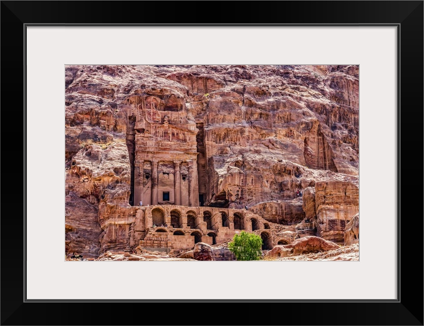 Tombs for Kings, Petra, Jordan. Built by Nabataeans in 200 BC to 400 AD.